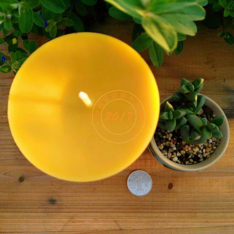 大圆柱天然蜂蜡蜡烛纯手工华德福教堂礼佛餐桌酒店深花园魔法