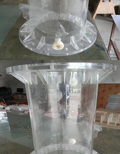 库高透亚克力圆柱形管水箱法兰实验器材有机玻璃彩色灯罩半圆球厂