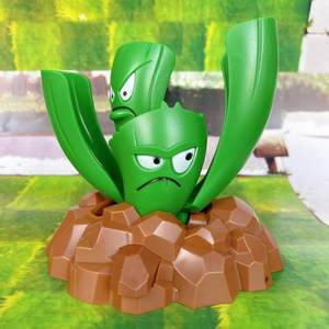 散装正版荣达丰植物大战僵尸玩具拳头可动8厘米潜伏芹菜