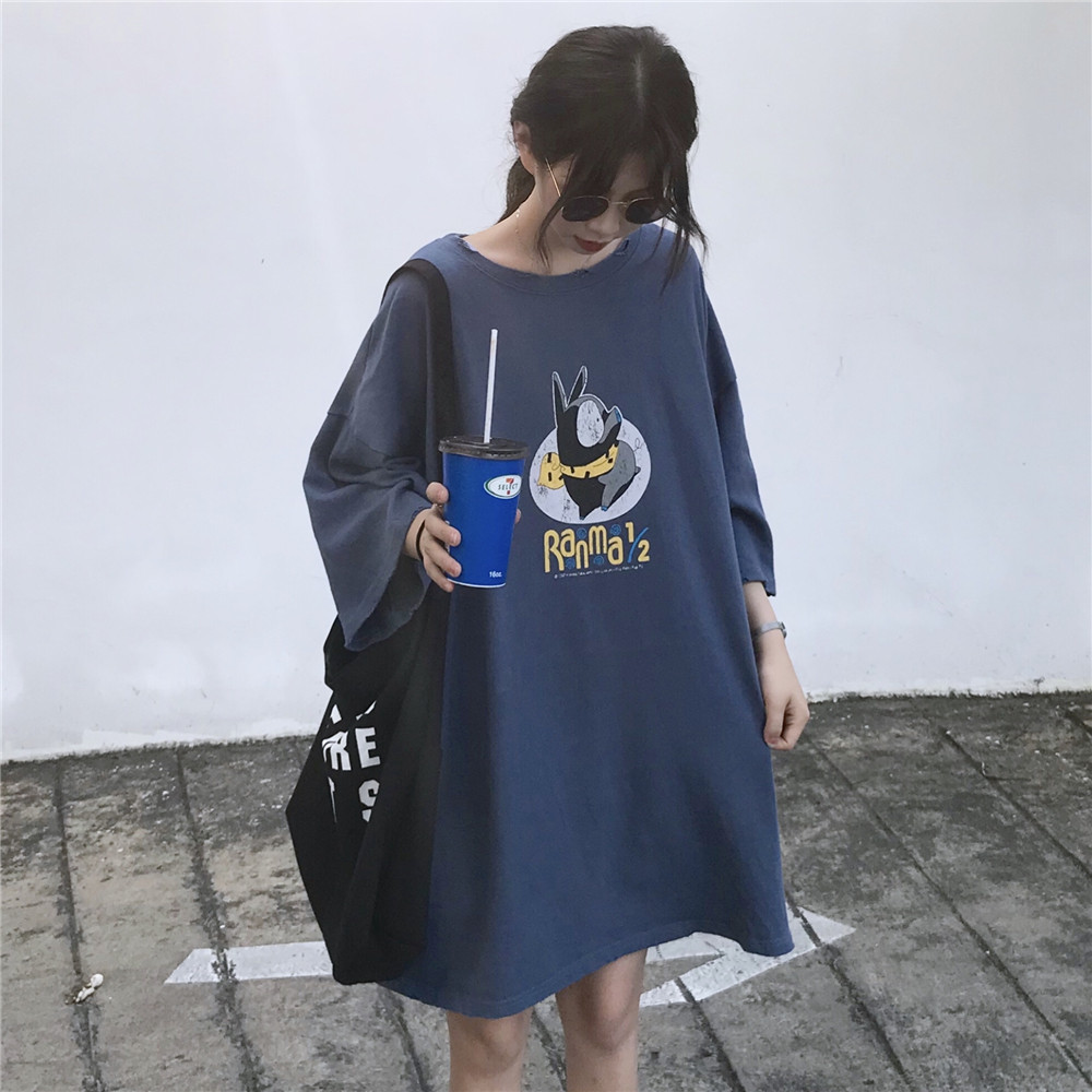 欧货宽松大版t恤女短袖夏韩范百搭中长款中袖200斤胖妞上衣bf潮牌|ruв категории Женская одежда, футболка - от Buy2taobao.com для оказания профессиональной услуги покупки агента Taobao