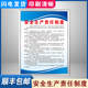 安全生产责任制度车间工厂仓库安全生产管理消防标识操作规程规章制度牌安监检查标语框上墙贴画定制kt板