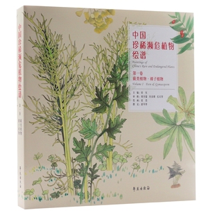 【当当网正版书籍】中国珍稀濒危植物绘谱 .第一卷，蕨类植物、裸子植物 ：大众普及本