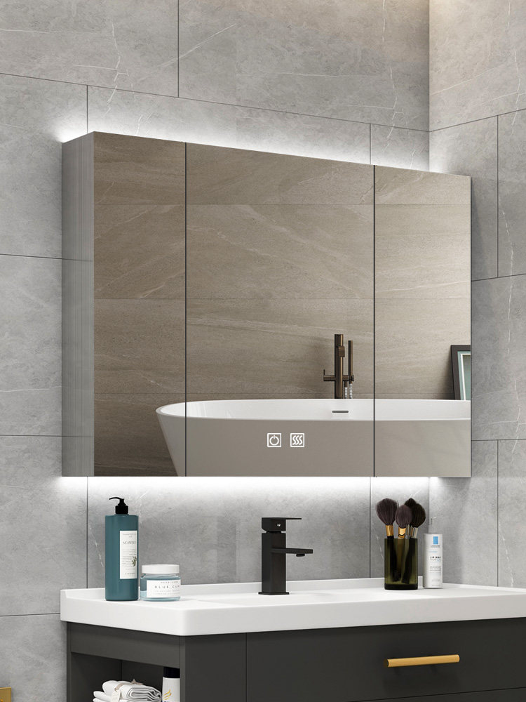 蒂洁不锈钢智能浴室镜柜镜箱挂墙式带浴室镜柜