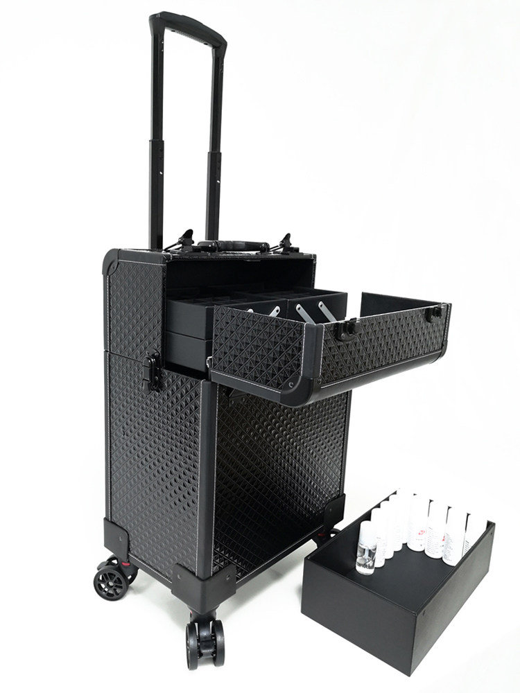 大号化妆箱专业跟妆师纹绣工具箱多层收纳箱拉杆高档美容美甲箱包