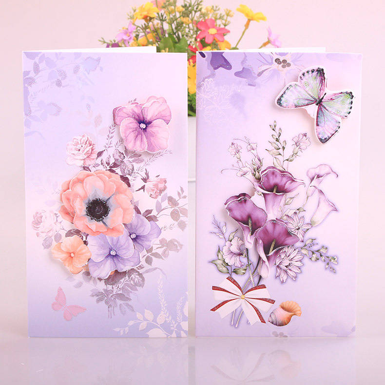 Teacher's Day gift Peach blossom Paper carving three-dimensional Greeting cards Happy Birthday Greeting cards envelope wedding kindergarten childrenin the Festive supplies/Gift , Greeting Cards/Card category - from Buy2taobao.com to provide professional Taobao agent buy service