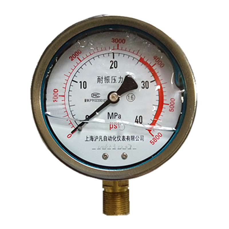 耐震压力表YN100充油抗震防振真空负压液压油压1.6-40厂价直销