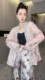 RR fashion 外套女2024夏季新款新中式国风蕾丝勾花长袖开衫上衣