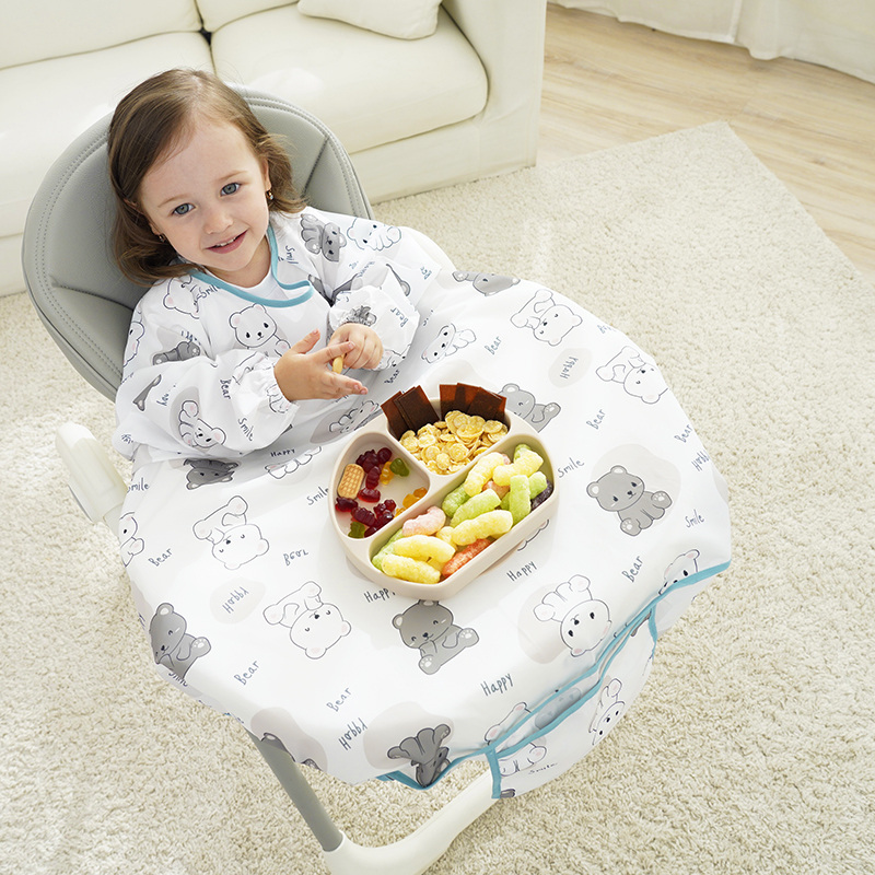 宝宝一体式餐椅辅食罩衣自主进食吃饭