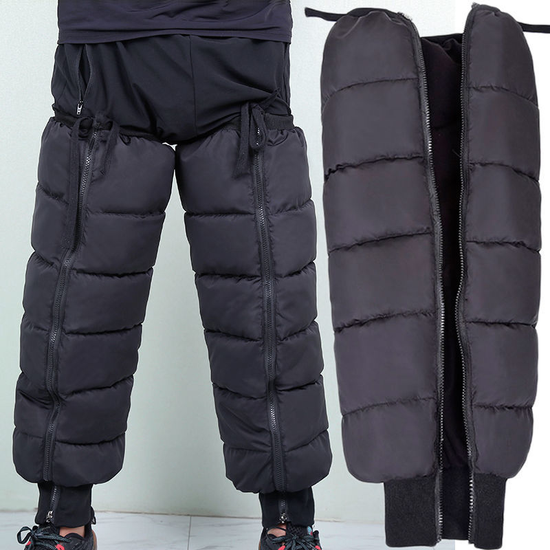 羽绒棉护膝电动车防寒保暖男女用老寒腿冬天骑行挡风摩托车护腿套