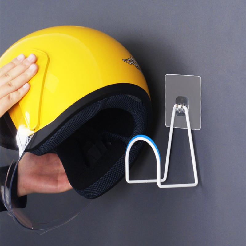 电动车头盔架子壁挂放头盔免打孔挂帽子收纳架摩托安全帽挂架挂钩