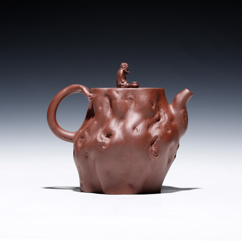 邵立平 高级工艺美术师 紫泥【达摩问禅】宜兴紫砂壶茶壶