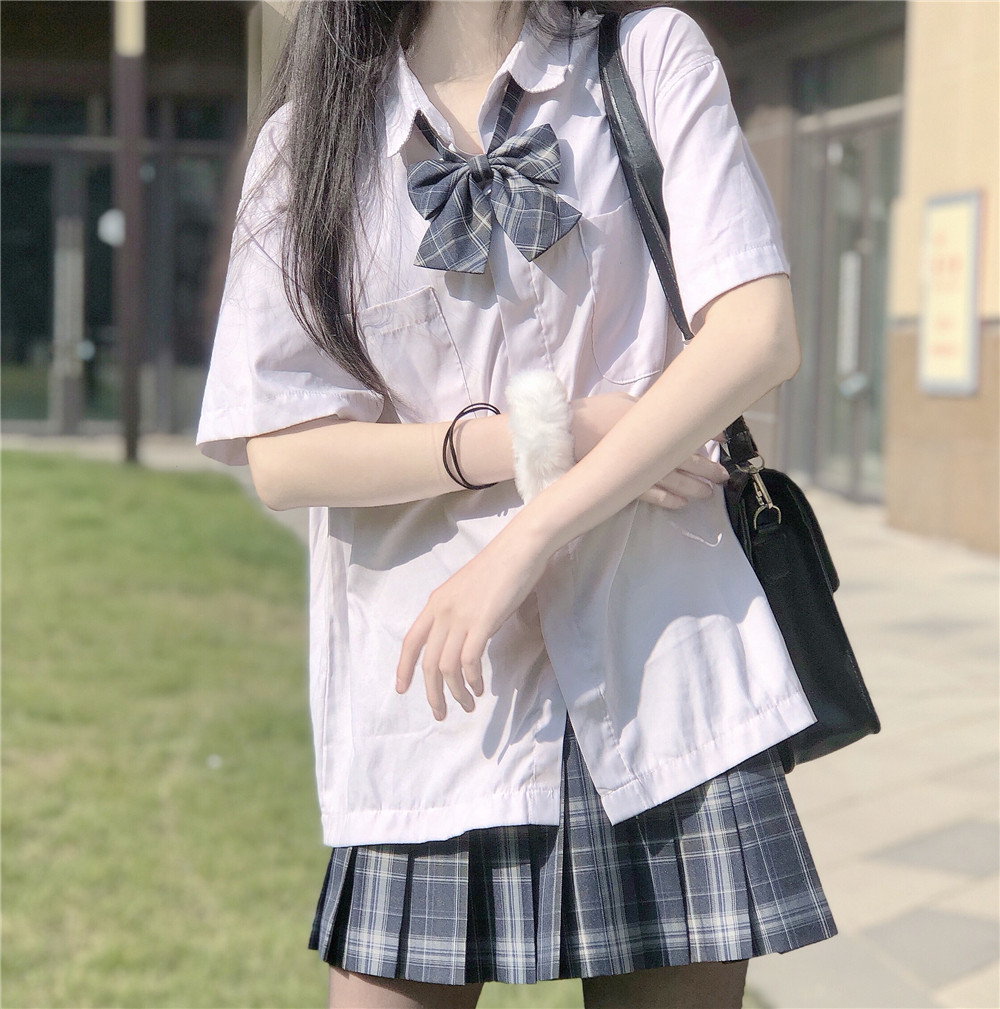 【极光衬衫】春神社jk原创宽松oversize版型半袖衬衫上衣 不透