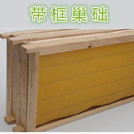 成品巢框铜眼养蜂家用透气带巢础蜂巢础养殖用带框杉木板巢蜜蜂园