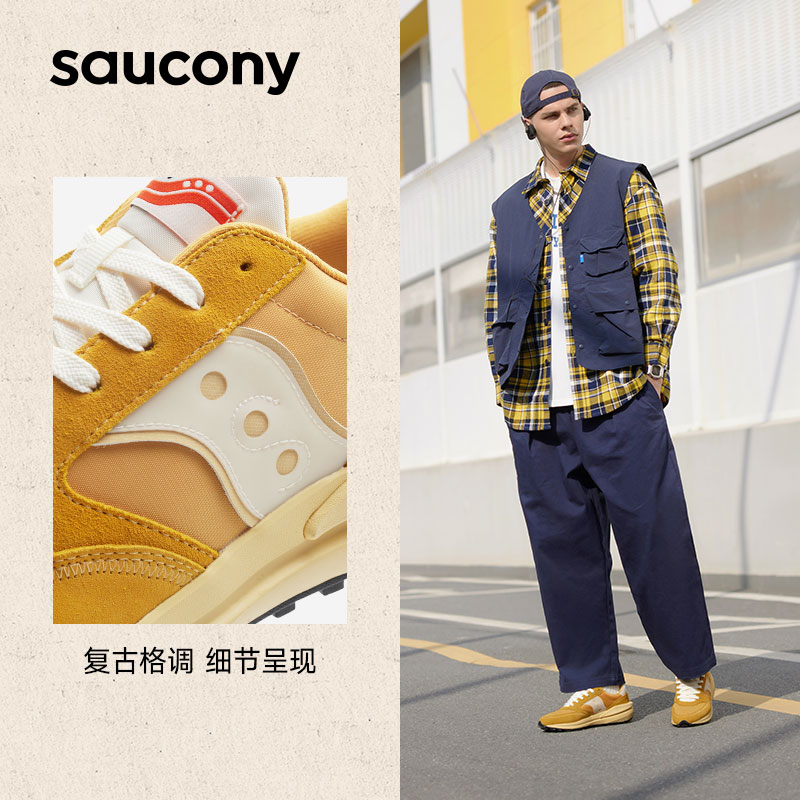 Saucony索康尼JAZZ RENEW情侣老爹鞋潮流复古运动休闲鞋增高鞋子