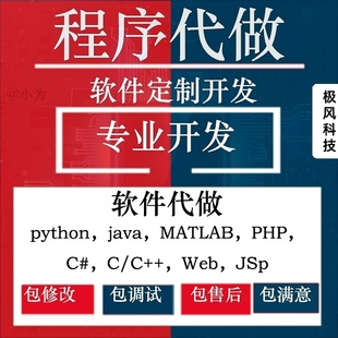 Java程序C语言Python代做爬虫可视化数据库设计软件定制开发辅导