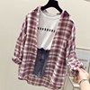 遮大号外套修身韩版衣服衬衫肚子加大码t恤少女方格女宽松中长款|ru 遮大号外套修身韩版衣服衬衫肚子加大码t恤少女方格女宽松中长款|ru