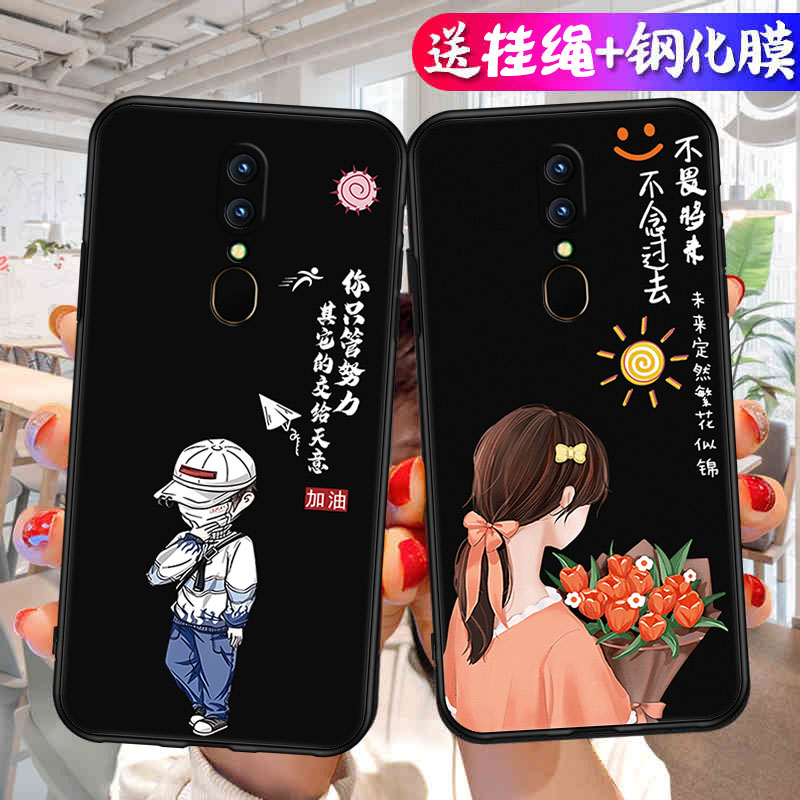 适用于OPPOA9x手机壳PACM10钢化膜PCAM10玻璃模A9 软套OPPO创意oqqo a9xm网红OpOPa9商务男OPPOA9tpu硅胶卡通