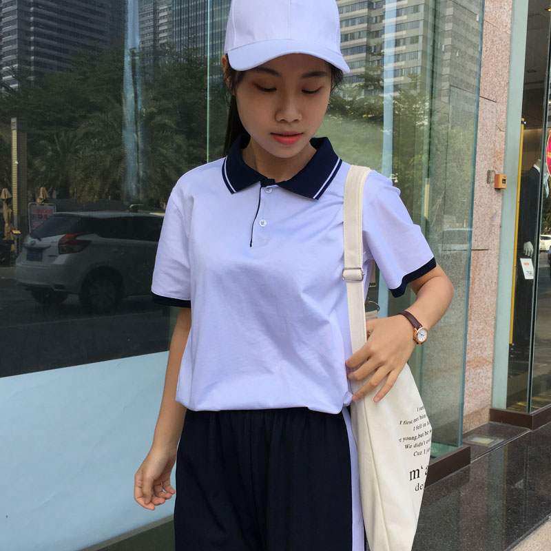 校服套装学院风韩版宽松初中高中学生深圳休闲裤短袖t恤上衣班服