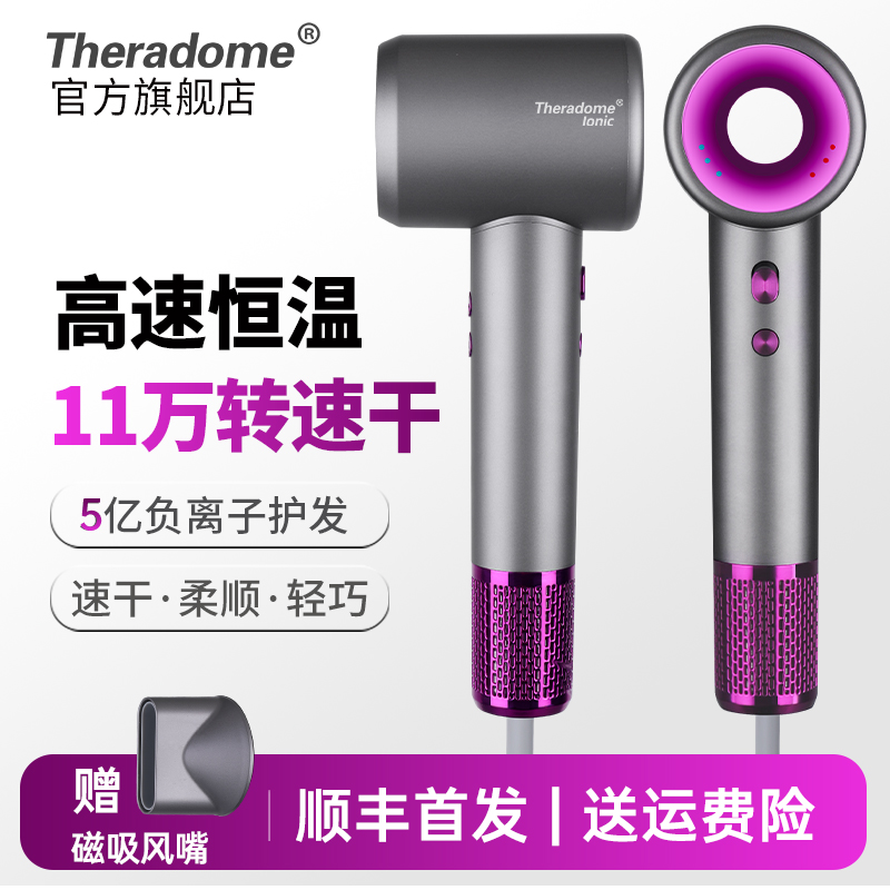 Theradome高速吹风机理发店家用负离子护发速干发廊电吹风筒冷热