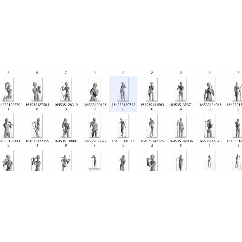 【pofi无限人偶4w+人体动态设计动作参考素材插画临摹美术绘画辅