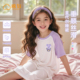 棉致女童睡裙2025新款夏季a类莫代尔冰丝女孩裙子连衣裙儿童睡衣