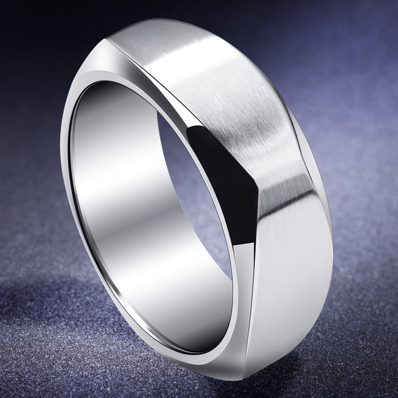 钛钢方形男士戒指ins潮男个性指环轻奢小众嘻哈简约单身食指男戒