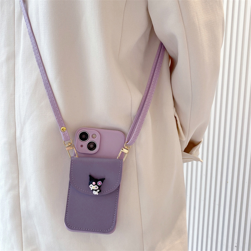 紫色库洛米零钱包适用iPhone1