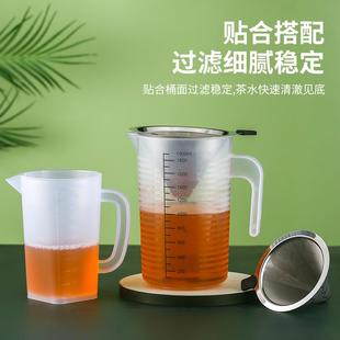 奶茶店滤茶器304不锈钢茶滤奶茶过滤漏斗超细茶奶茶桶茶叶过滤网