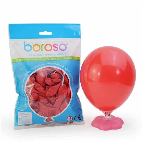 BOROSO品牌5寸圆型气球 优选乳胶气球出口欧洲环保认证无异味气球