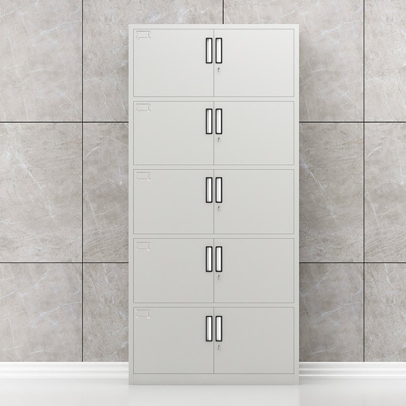 臻远文件柜铁皮柜档案柜办公柜钢制资料柜储物柜通体五节柜