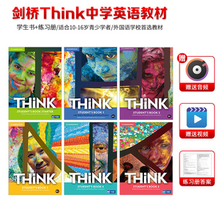 剑桥初高中英语教材Think Starter12345级学生书+练习 Cambridge think教材 外语KET/PET考试 青少年英语教材原版进口