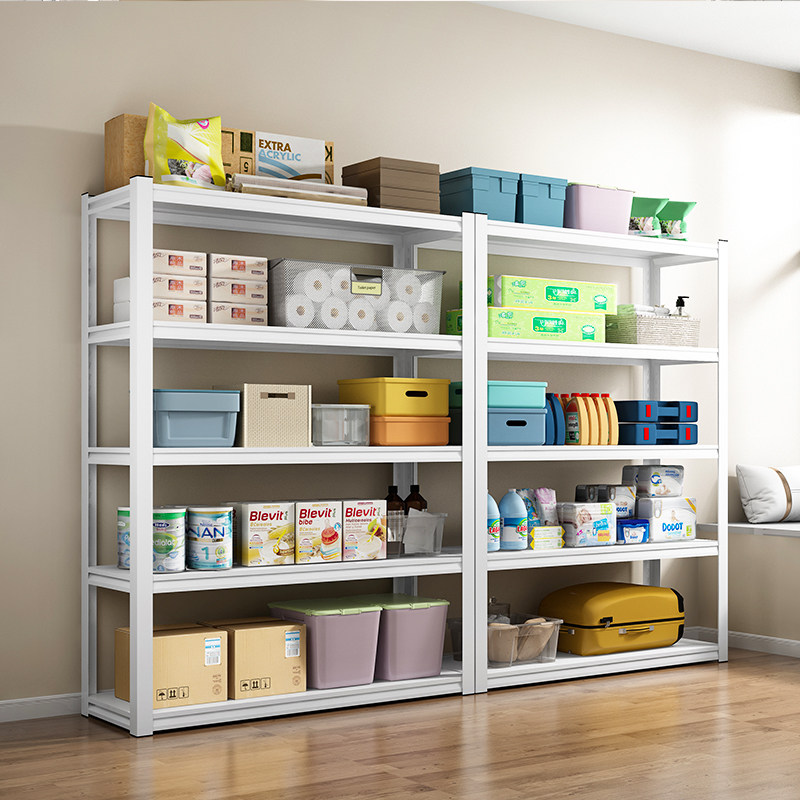 家用货架置物架落地多层阳台储物间地下室铁架子快递驿站小货物架