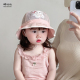 婴儿遮阳帽子夏季薄款小女孩防晒太阳帽女童宝宝网眼可调节渔夫帽