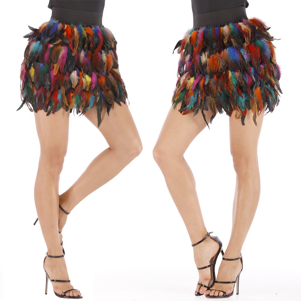 Jazz dance extravagant peacock feather skirt stage dress|ruв категории Женская одежда, юбка - от Buy2taobao.com для оказания профессиональной услуги покупки агента Taobao
