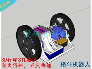 150g轻巧夹板机器人设计大战模型 3D打印STL等格式文件图纸素材