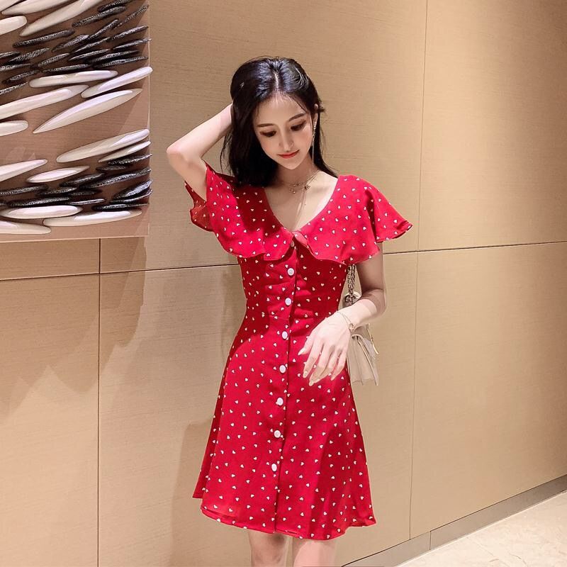 大码女装2020新款夏胖妹妹mm遮肚连衣裙减龄洋气微胖法式裙子显瘦