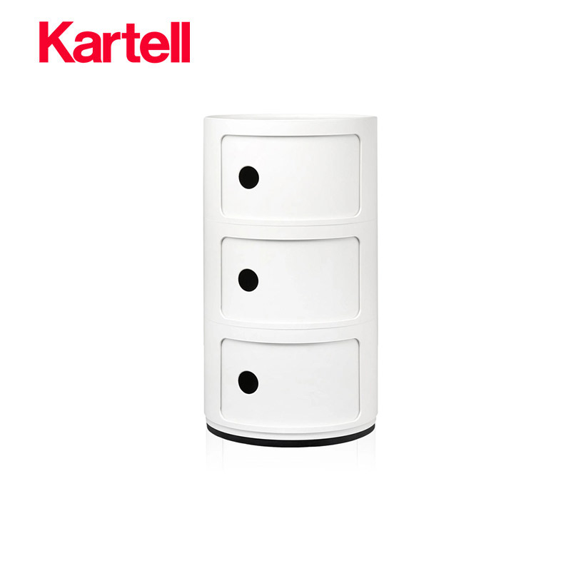 Kartell意式现代简约多色整装收纳卧室床头柜储物柜COMPONIBILI