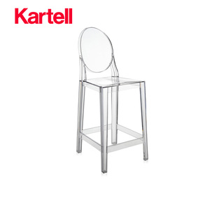 Kartell意式原装进口客厅餐厅个性休闲吧台椅高脚椅ONE MORE