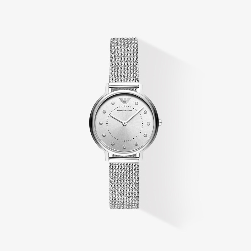 【文淇同款】阿玛尼手表女新款小圆盘满天星镶钻名牌女表ar11417