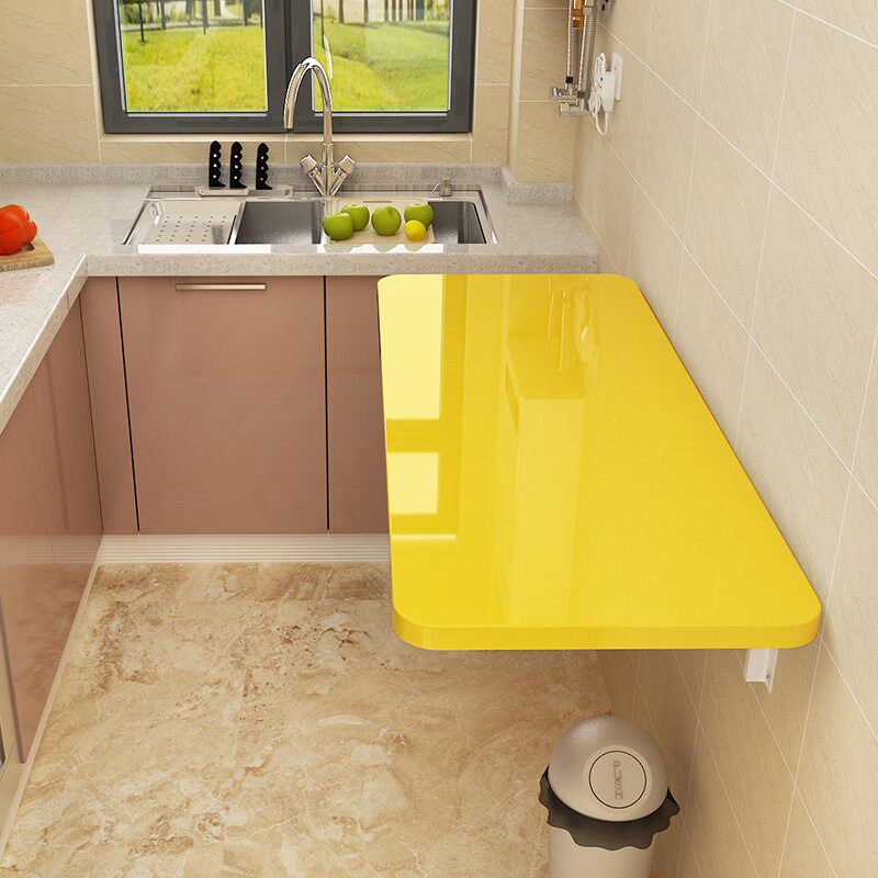 隐形壁挂折叠餐桌家用小户型墙上吃饭桌靠墙桌连壁桌厨房用小桌子