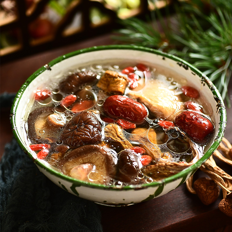 膳太茶树菇姬松茸鸡汤养生药膳汤包广