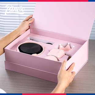 bincoo粉色双阀摩卡壶礼盒套装咖啡壶送闺蜜女朋友生日情人节礼物
