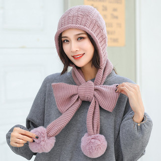 围巾带帽子一体 可爱冬季