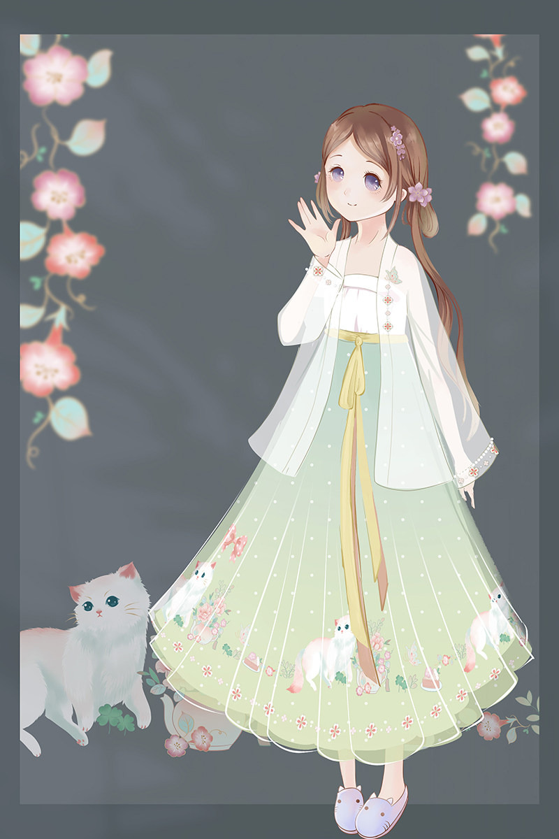 千诗原创对襟齐胸襦裙百搭日常6米绣花套装汉服