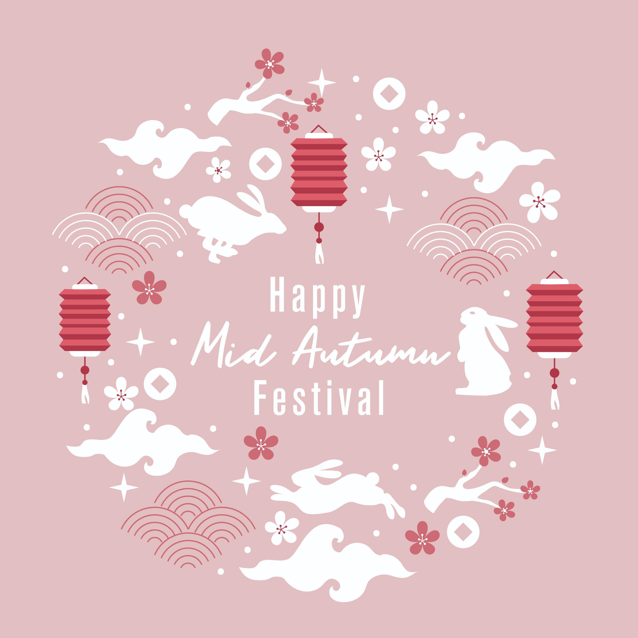 中秋节中式传统灯笼祥云图案设计素材矢量矢量图图库设计素材源文件