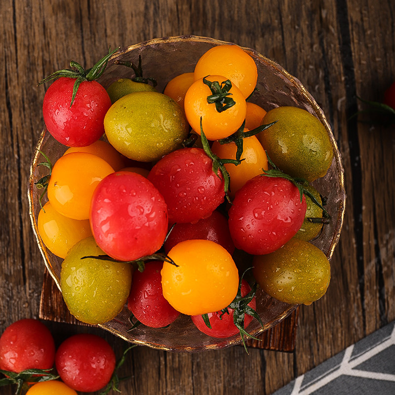 【菜鸟旗下自营生鲜品牌】三色千禧小番茄圣女果3斤新鲜水果