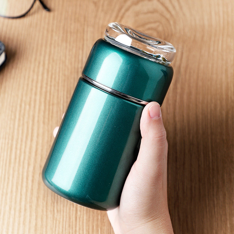 304不锈钢茶水分离保温杯女生精致泡茶迷你水杯子高颜值小巧便携