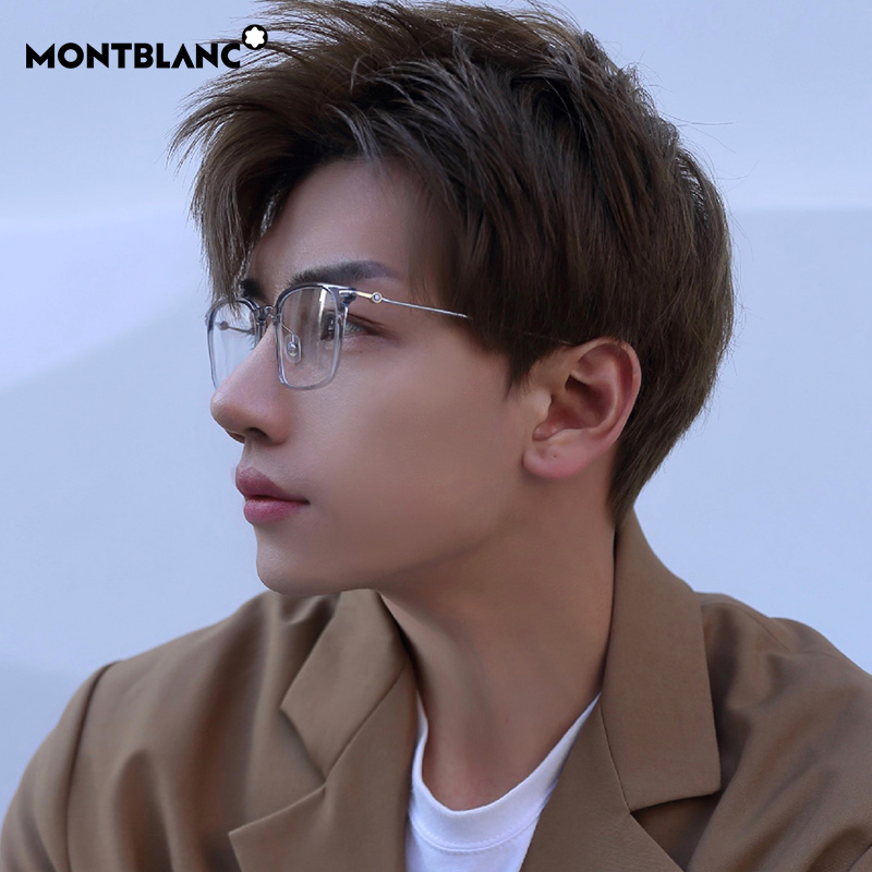 montblanc万宝龙眼镜光学配镜男六角白星轻质潮流眼镜框mb0100o