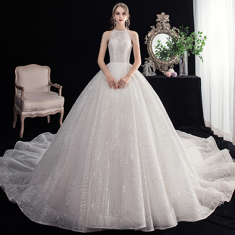 Aoyu Sen family Wedding dress new pattern bride luxury Luxury halter Dream Luxurious Tailing winterin the Sportswear/Casual Clothing , Sport Package category - from Buy2taobao.com to provide professional Taobao agent buy service