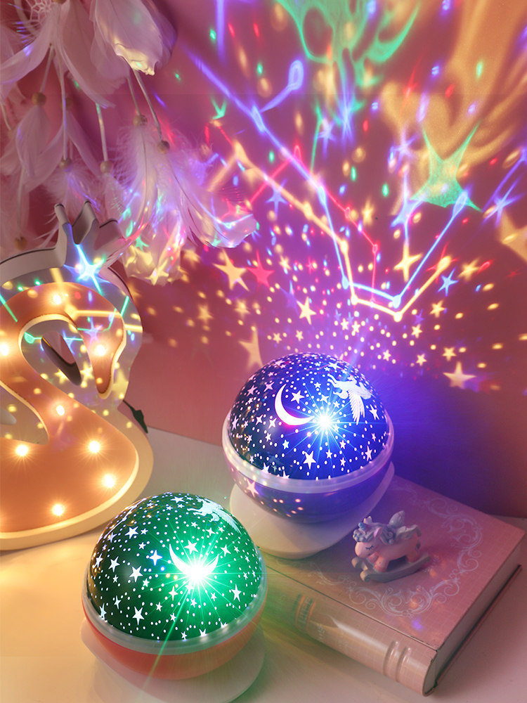 星空投影灯可充电灯饰室内梦幻七彩色帐篷大学生屋里装饰品少女